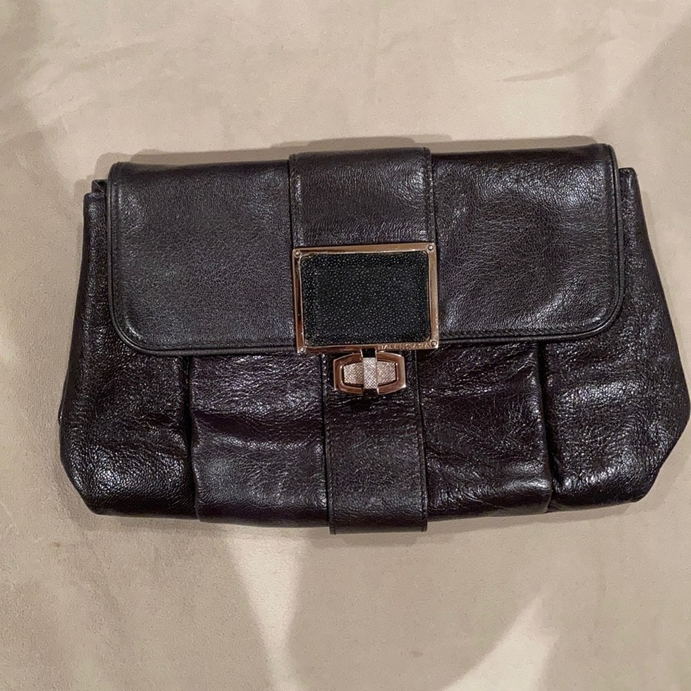 Balenciaga Chevre Stingray Clutch